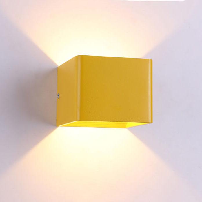 Modern LED Mini Square Wall Lamp | Aluminium | Multifunctional Lighting for Living Room & Bedroom | Karnz