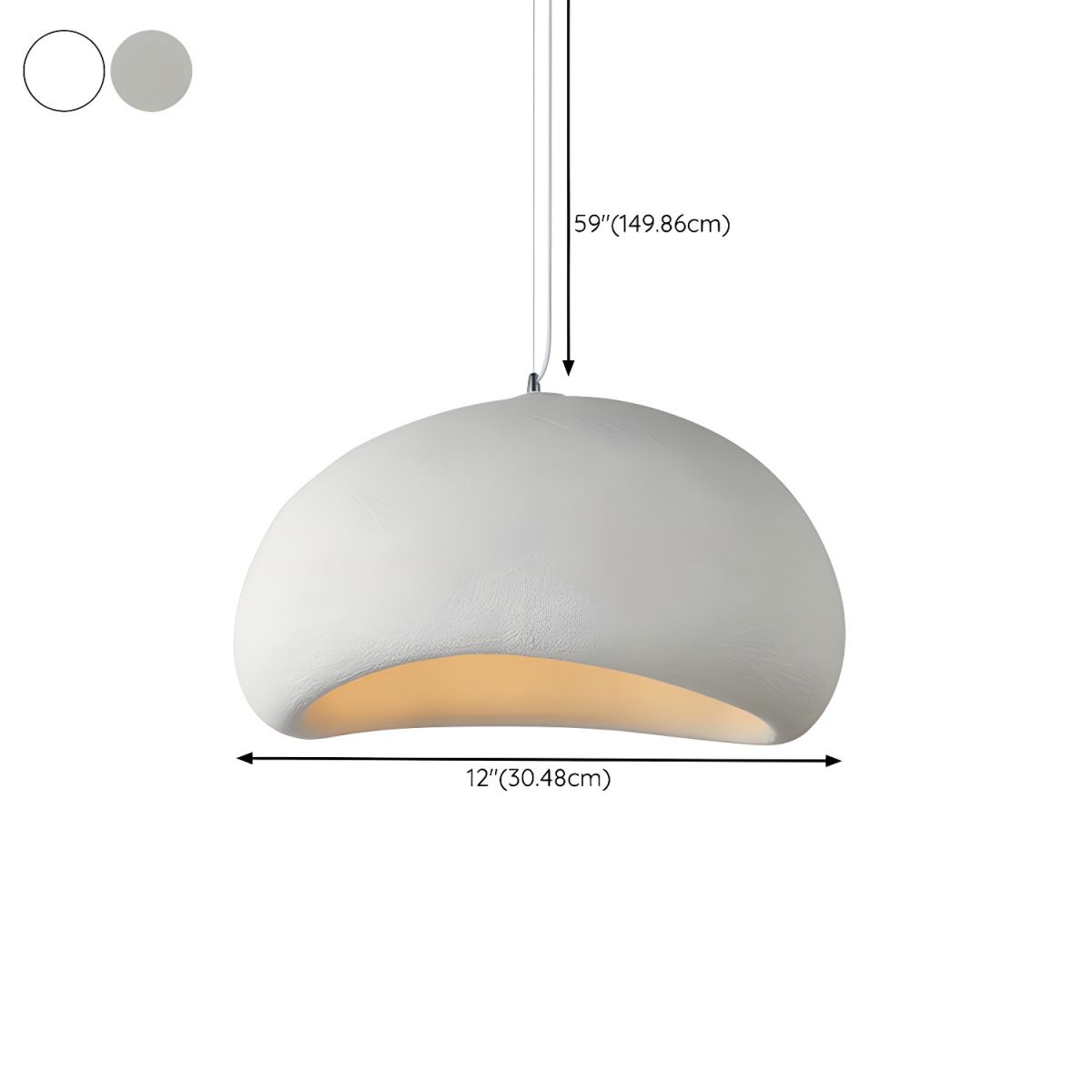 Skanto | LED Pendant Lamp - Nordic Wabi Sabi Design - Adjustable Lighting Fixture for Home Decor & Modern Interiors