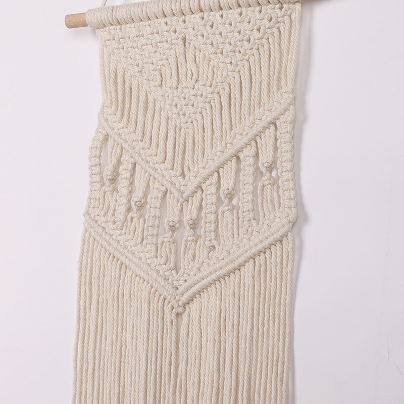 Macrame Wall Hanging with Artistic Patterns Acalora