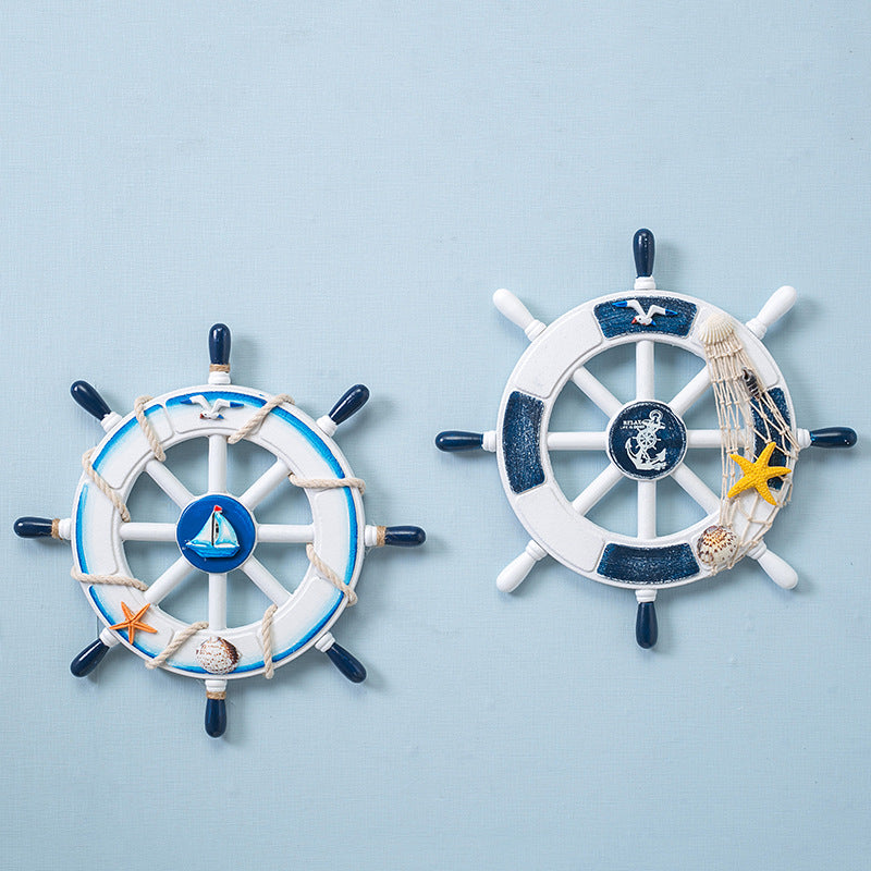 Maritime Ship Wheel Wall Accent
