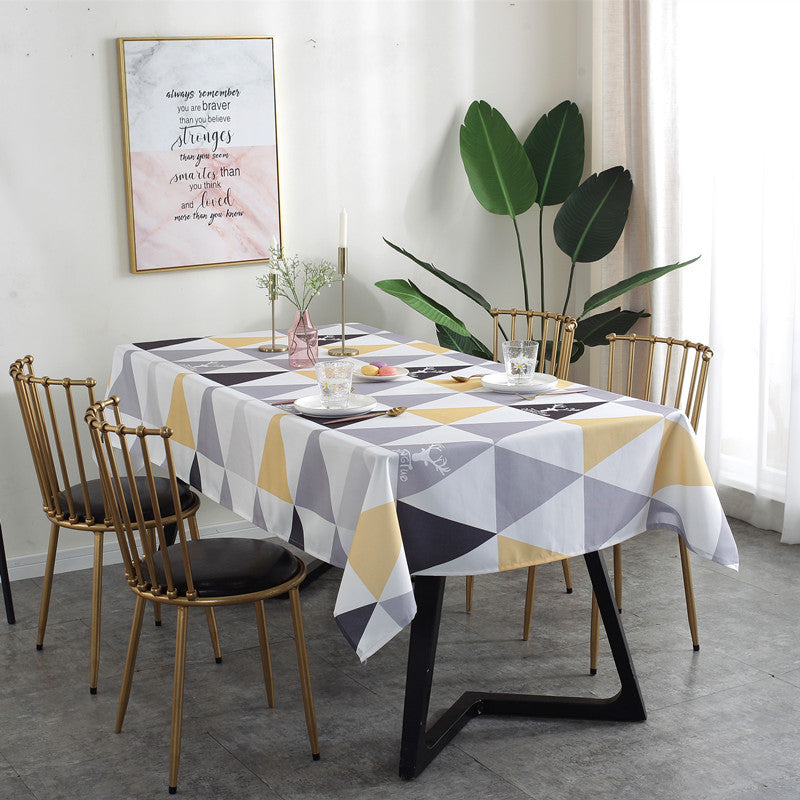 Geometric Pattern Table Cover