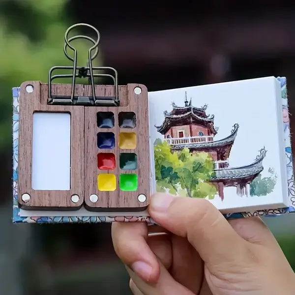 Skanto | Mobile Watercolor Paint Set with 24 Colors