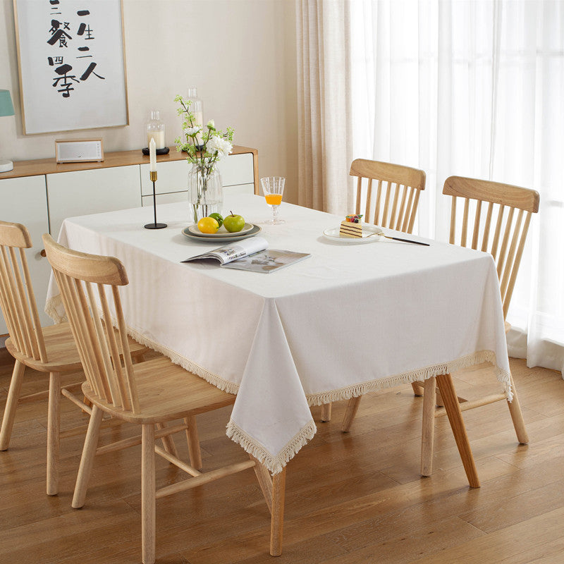 Elegant Fringed Table Cover