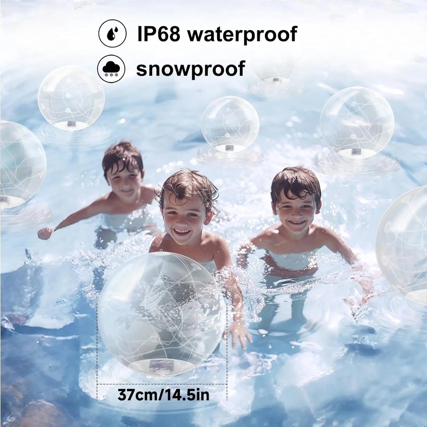 BowLift | Solar Floating Pool Lights – Waterproof & Color Changing