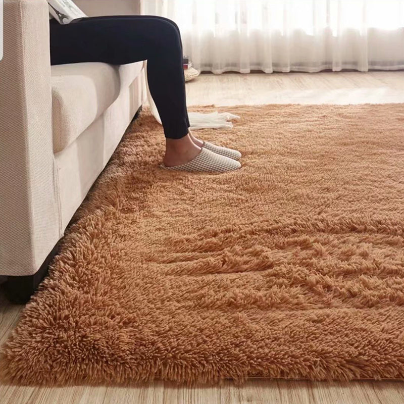 Skanto | Cozy Solid Color Rug Multicolor Loose Rug Synthetic Washable Pet-Friendly Non-Slip Rug for Living Room