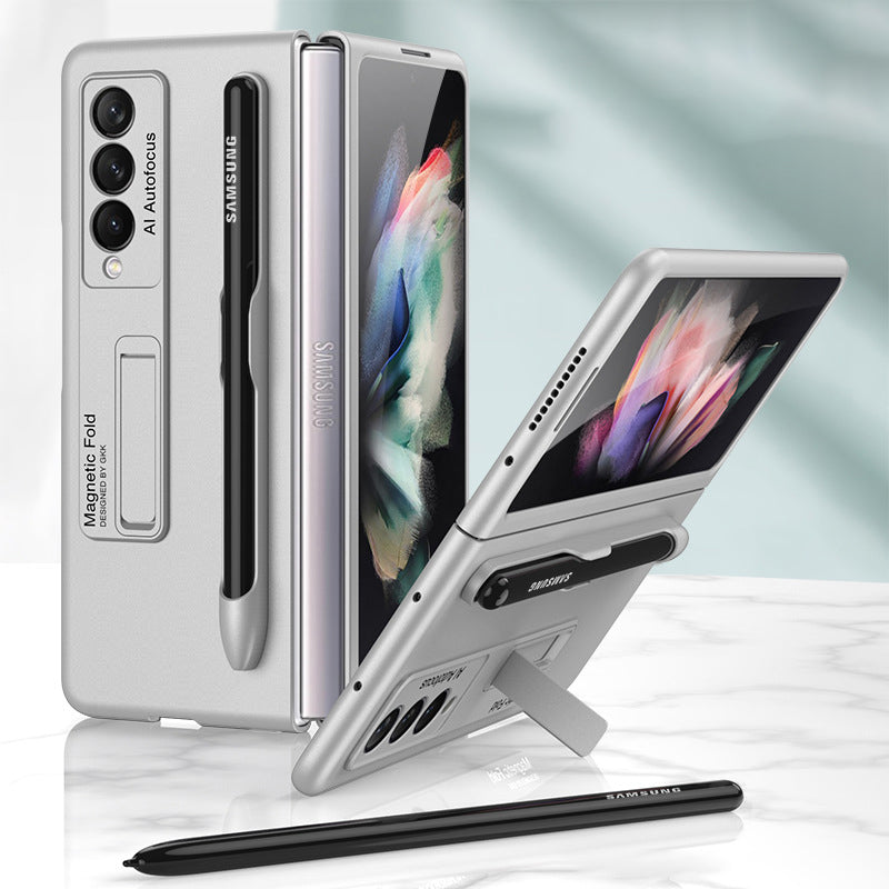Fashionable protective case with stand and pen slot for Samsung Galaxy Z Fold 3