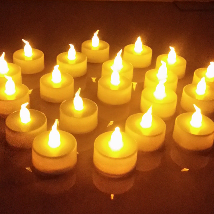 LED Flameless Tealight Candle Lights with Realistic Flicker Acalora