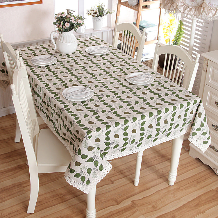 Leaf Pattern Table Cover