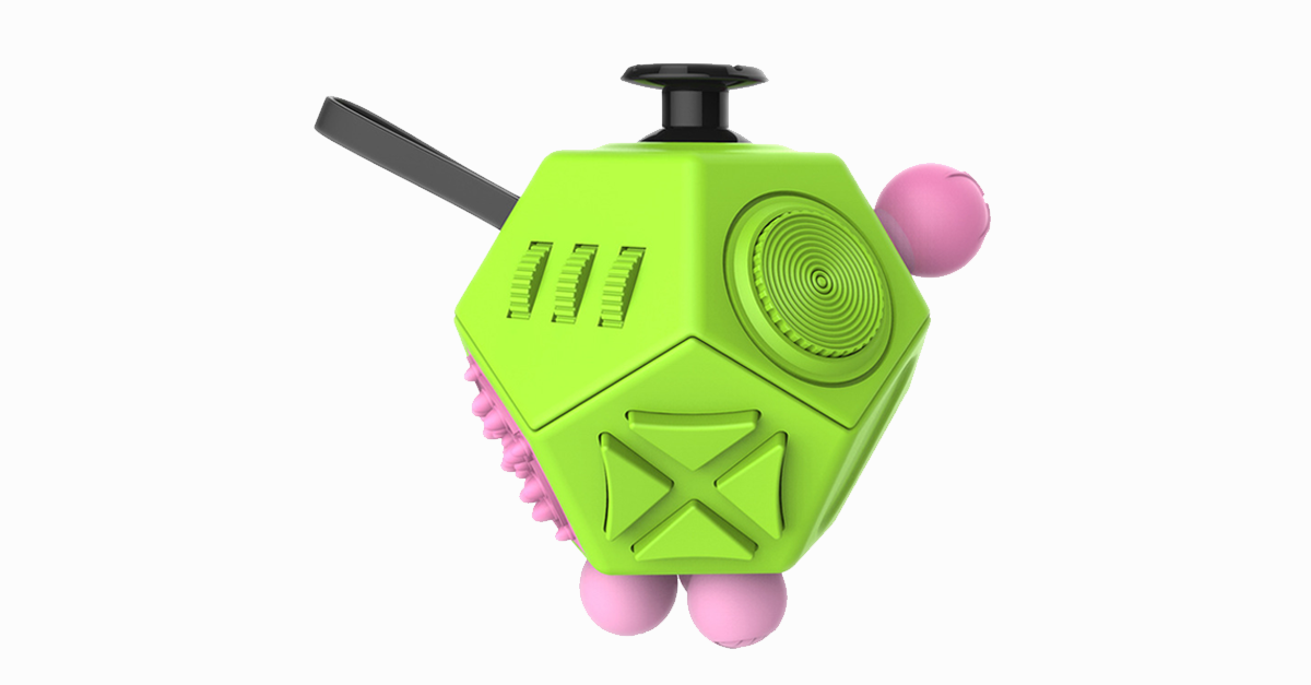 Skanto | Fidget Dodecagon – 12-Sided Fidget Cube Relieves Stress and Anxiety, Reduces Depression Cube for Children and Adults with ADHD, ADD, OCD, Autism