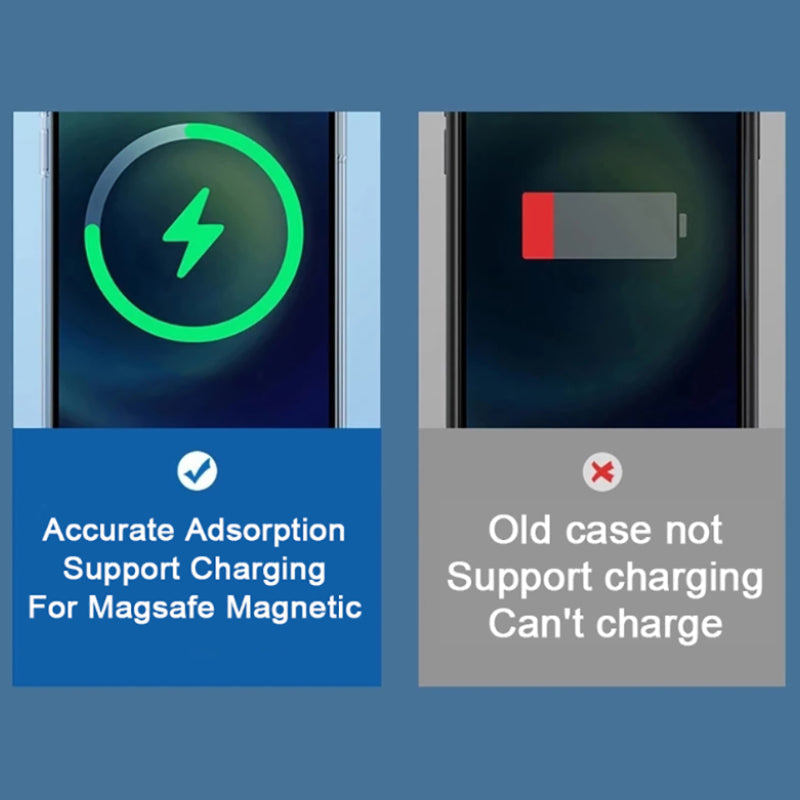 Magnetic wireless charging case for Apple