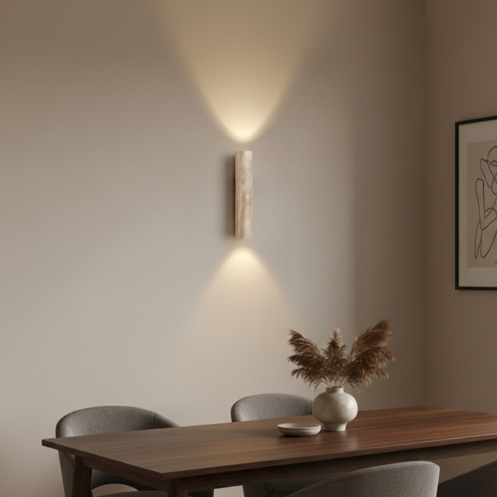 Travertine Up/Down Wall Sconce