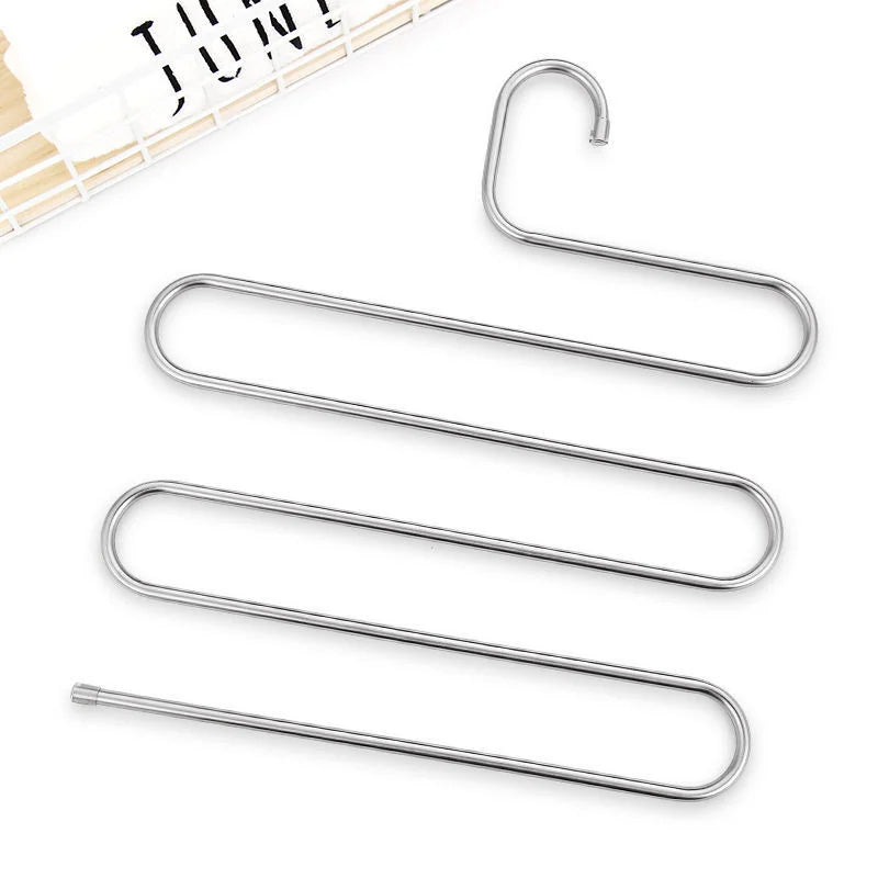 5-Layer Stainless Steel S-Shape Clothes Hanger | Karnz
