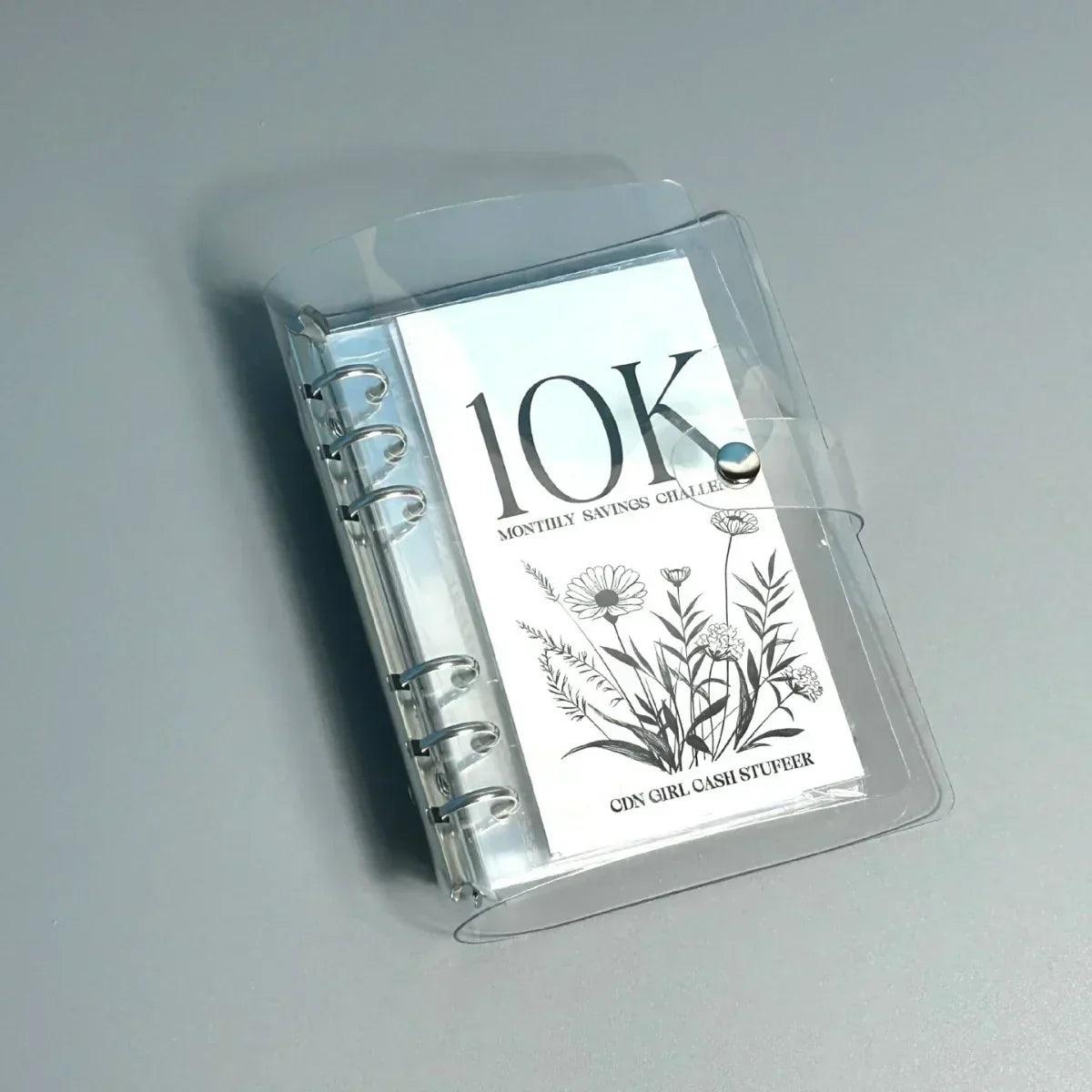 12-month envelope money-saving challenge folder