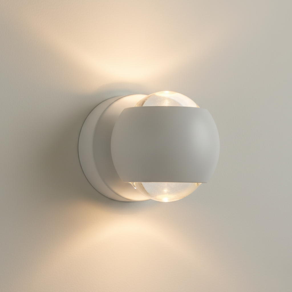 Diabolo Hourglass Dual-Beam Wall Sconce
