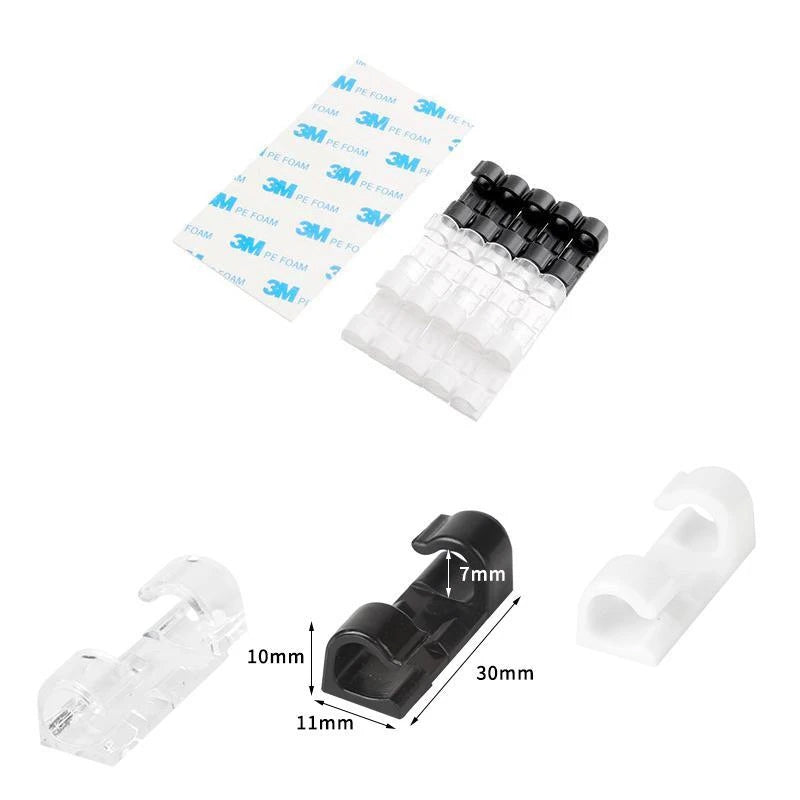 Self-adhesive plastic wire/cable clips | Brehn