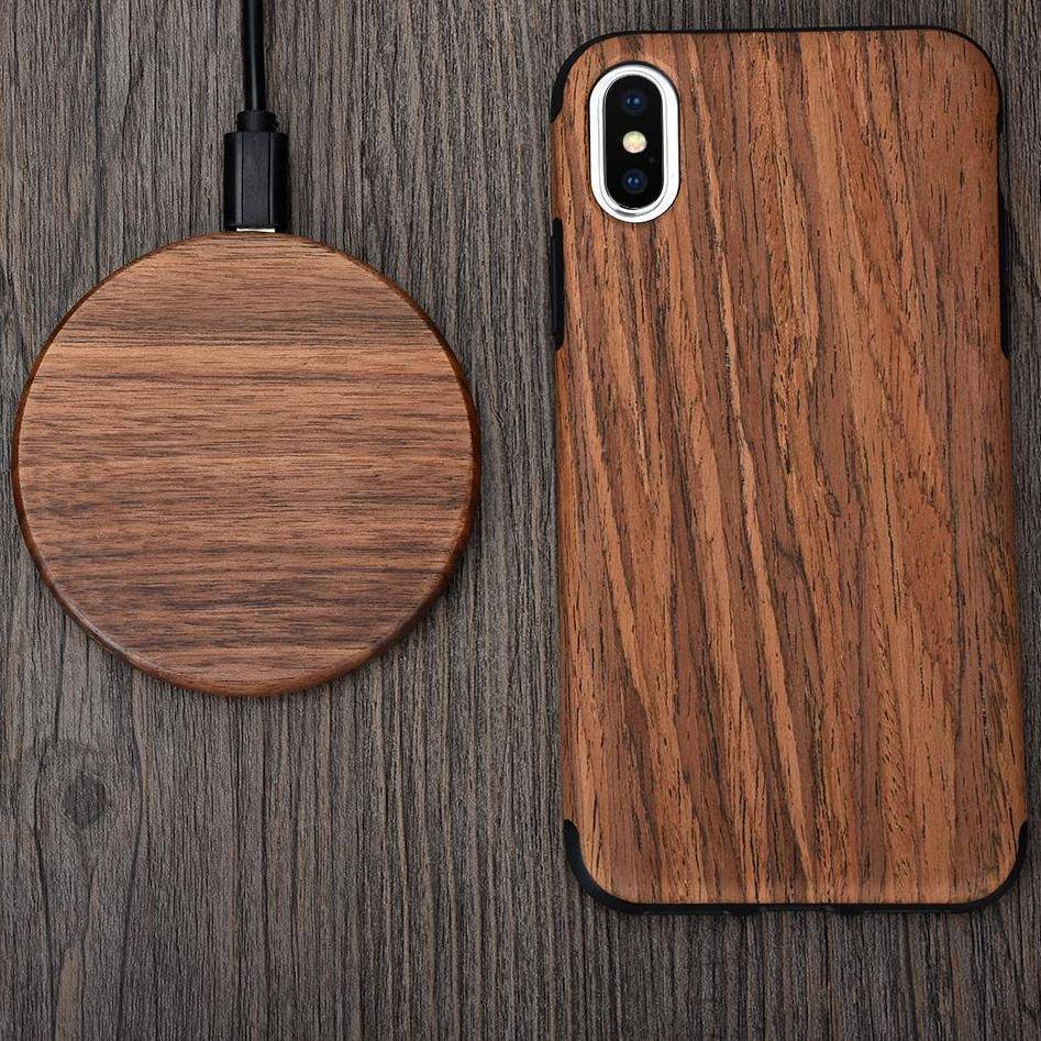 BowLift | Sustainable Qi Fast Charger made of Bamboo with Overheat Protection