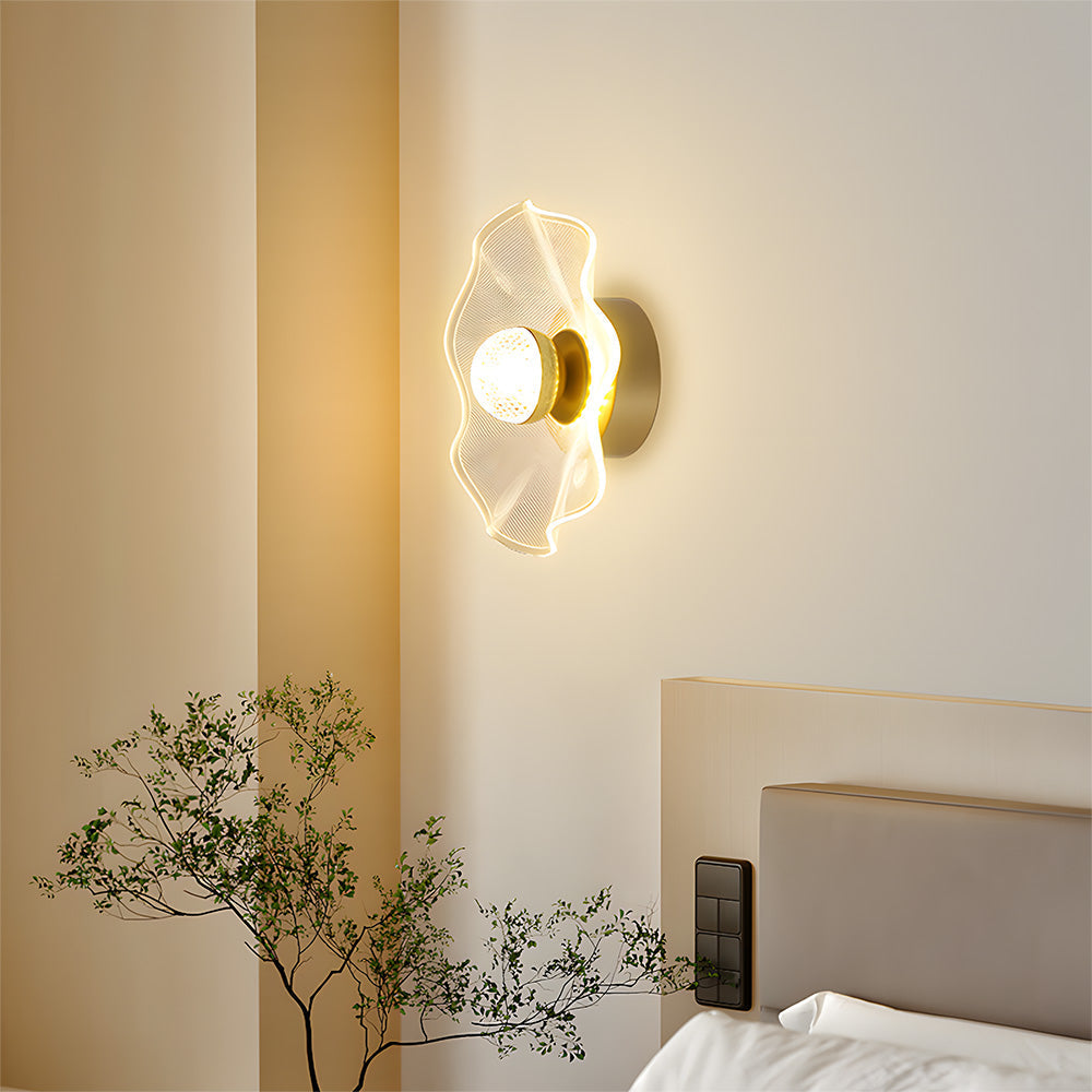 Gold-Finish LED Flush Mount & Wall Light