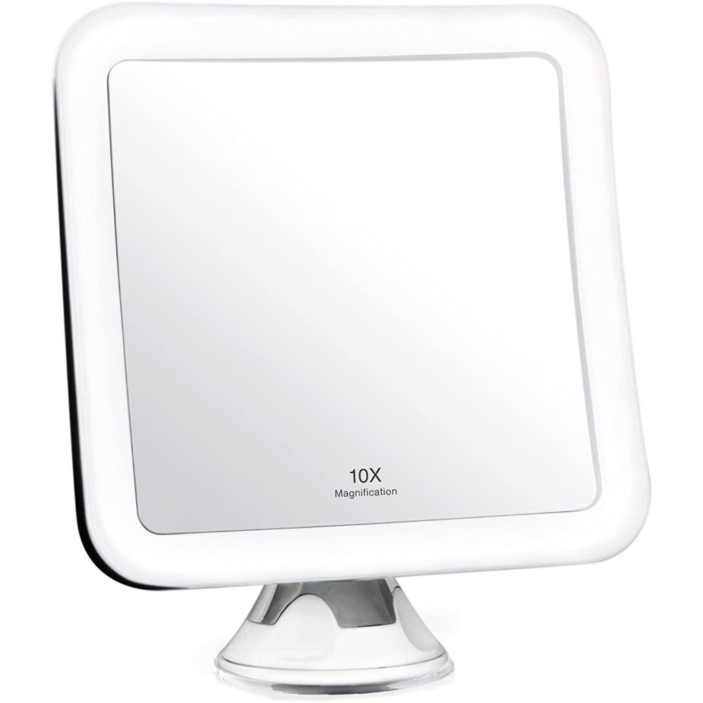 Skanto | GlowView 10X Lighted Magnifying Mirror with LED & Suction Cup – Portable Jewelry Mirror