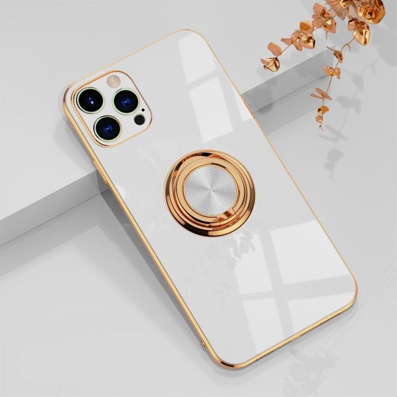 Skanto iPhone Case with Metal Stand Ring