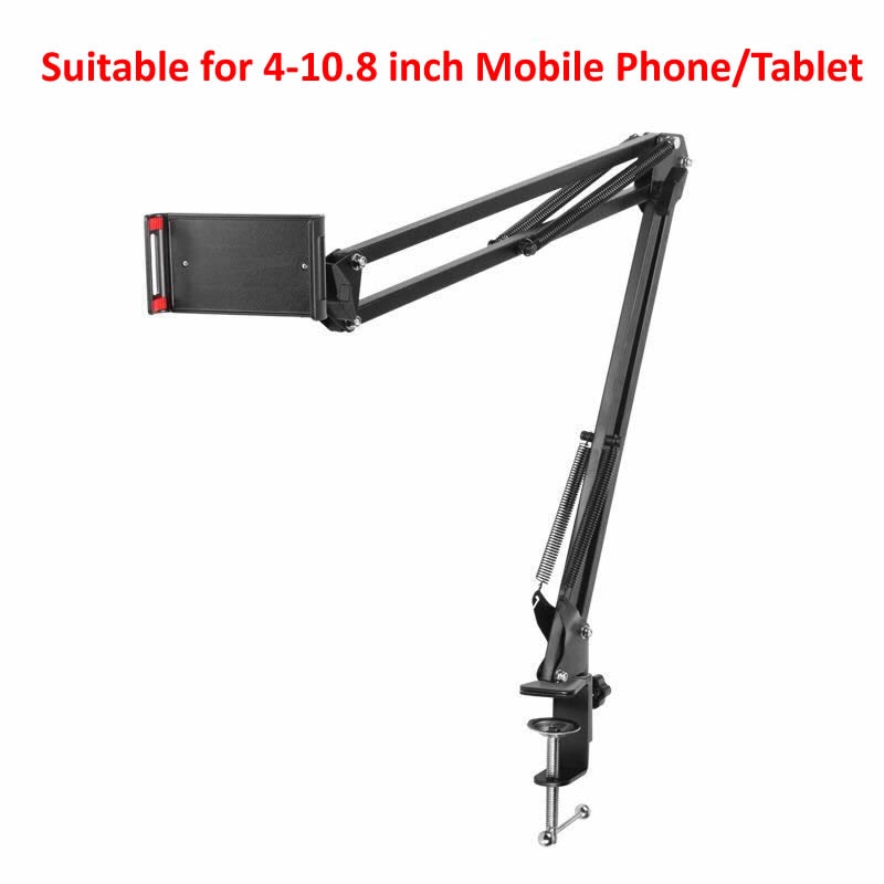 VIvolux | Long Arm Heavy Duty Desk Mount Tablet Holder