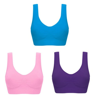 Skanto | Verdi Pack 3-Pack Seamless Push Up Bra Wireless Lingerie