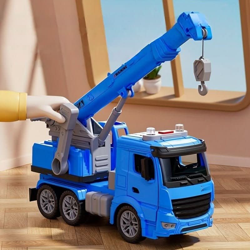 Skanto | Construction Vehicle with Lights, Sound, and Movable Crane Arm (Ages 3+)