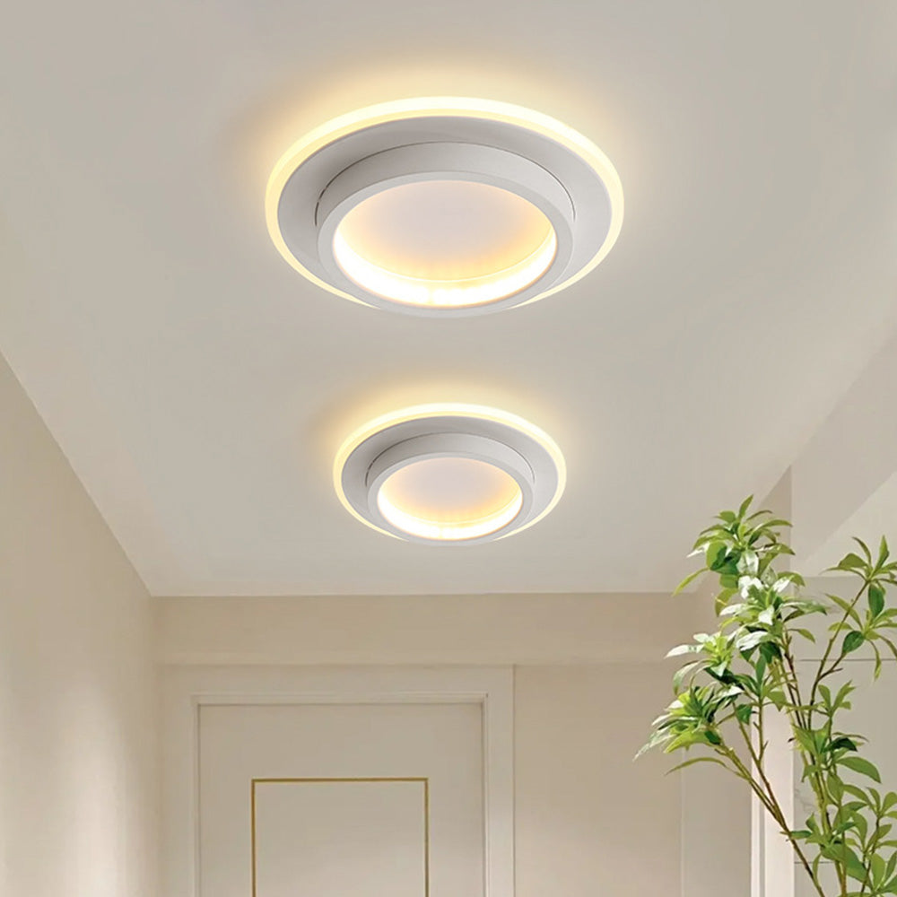 Round Flush Mount with Acrylic LED Diffuser