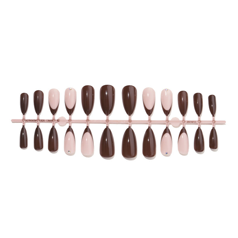 Press-On Nail Art Set with Elegant French Tips Acalora