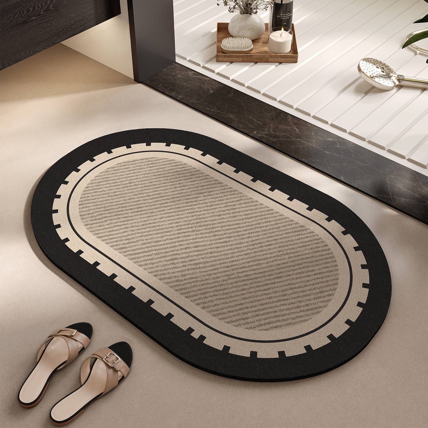 Elegant Woven Bath Mat