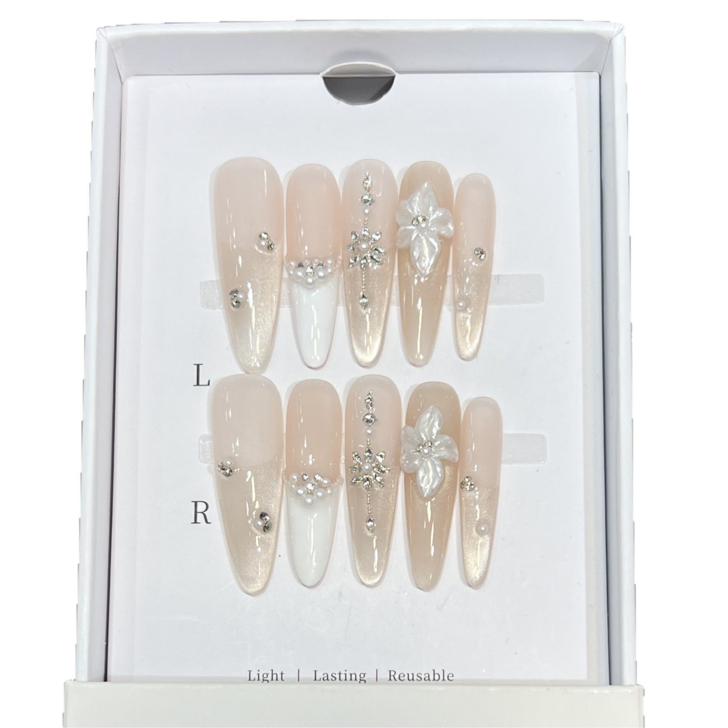 Ornate Press-On Nail Design Acalora
