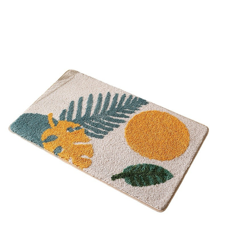 Tropical Leaf Area Rug