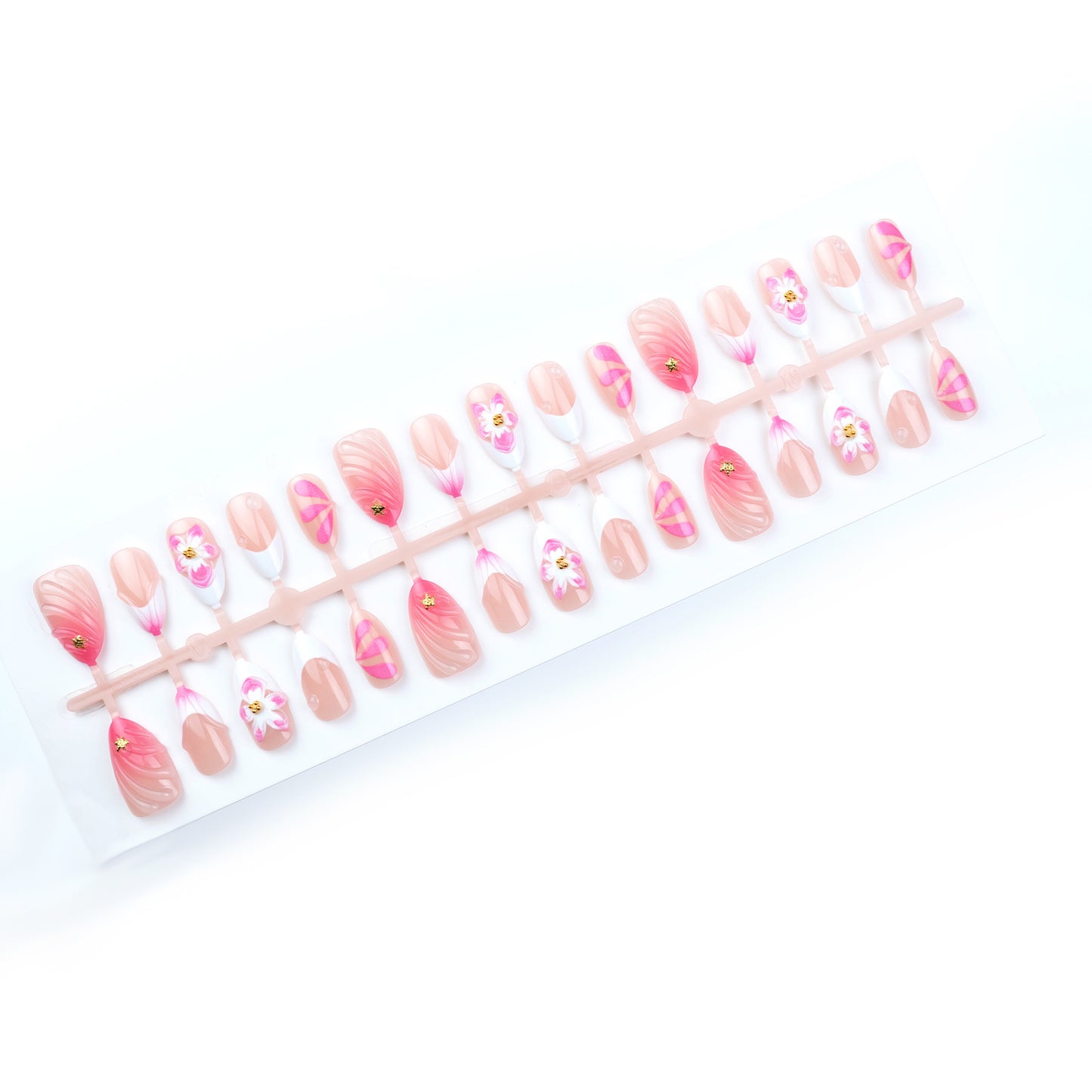 Floral Art Inspired Press-On Nail Set Acalora