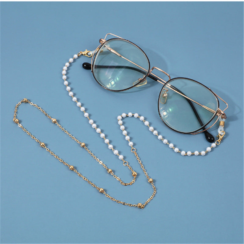 Crystal-Accented Eyewear Chain Acalora
