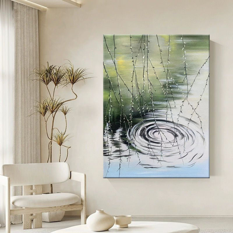 Modern Abstract Water-Themed Canvas Wall Art