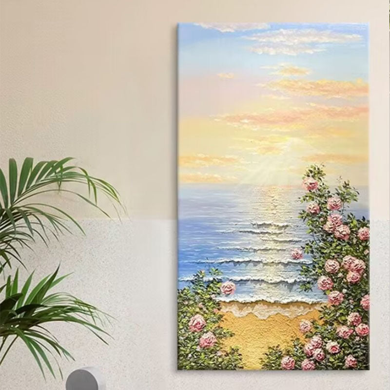 Scenic Coastal Landscape Canvas Artwork