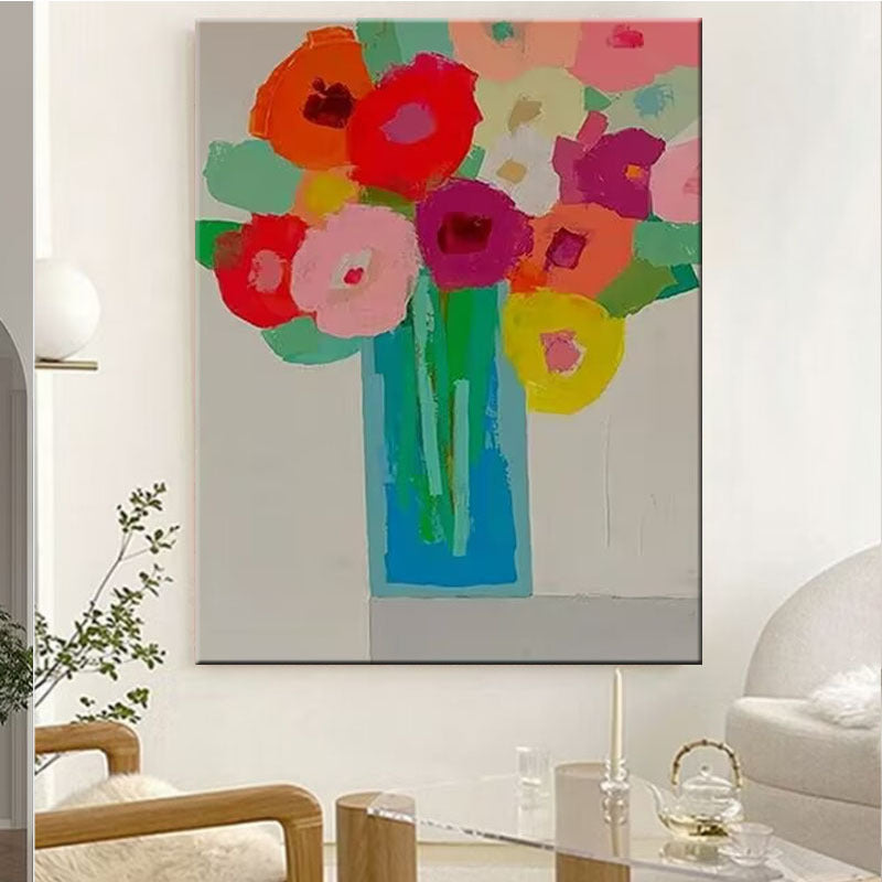 Colorful Floral Canvas Art