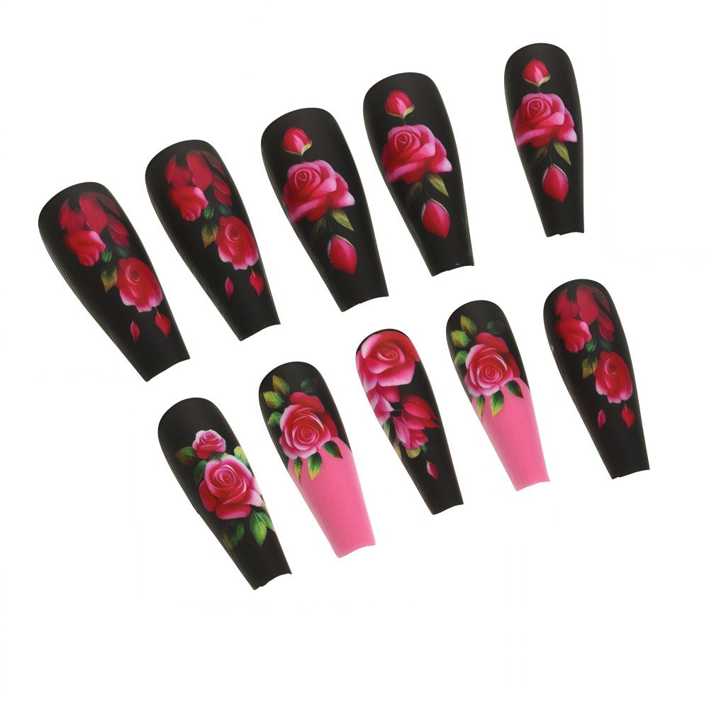 Artistic Rose Nail Tips Acalora