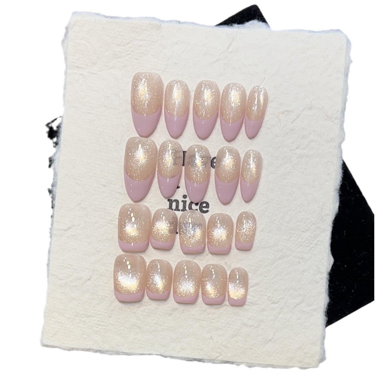 Dreamy Glittery Press-On Nail Set Acalora