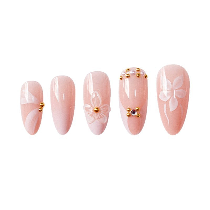 Floral 3D Decorative Press-On Nails Acalora