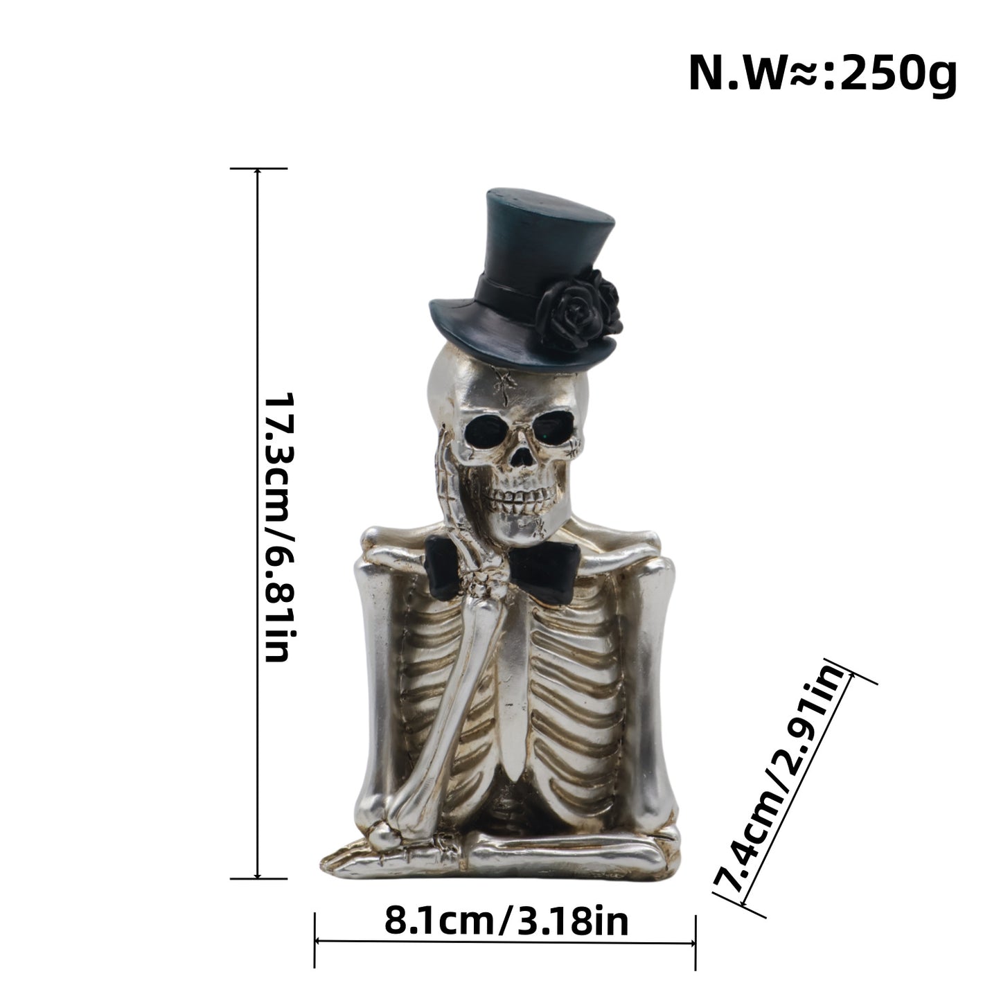 Romantic Skeleton Figure Acalora