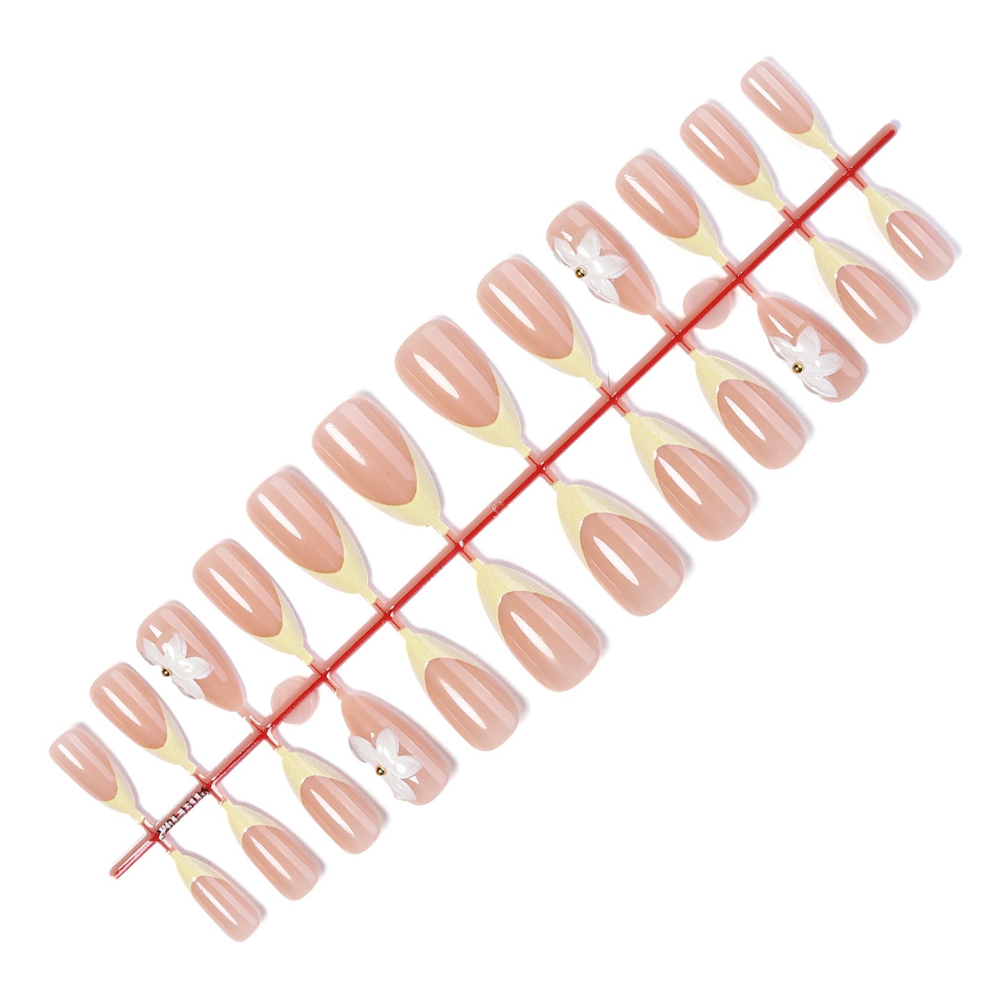 Premium Floral Embellished Press-On Nails Acalora