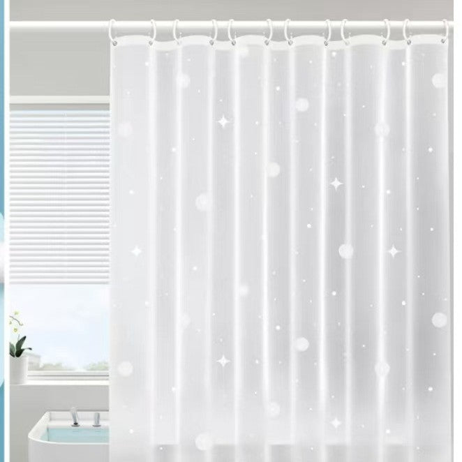 Delicate Floral Pattern Shower Curtain