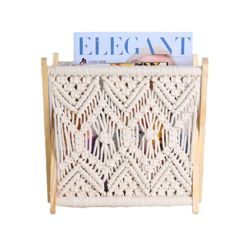 Macrame Magazine Rack Acalora