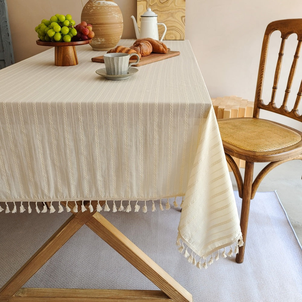 Decorative Fringe Tablecloth