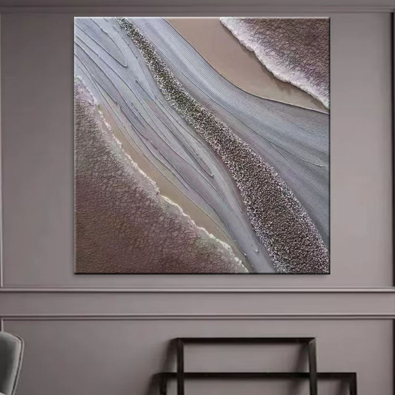 Textured Abstract Landscape Canvas Artwork