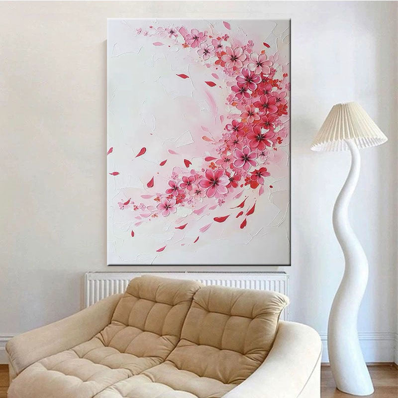 Textured Floral Wall Artwork