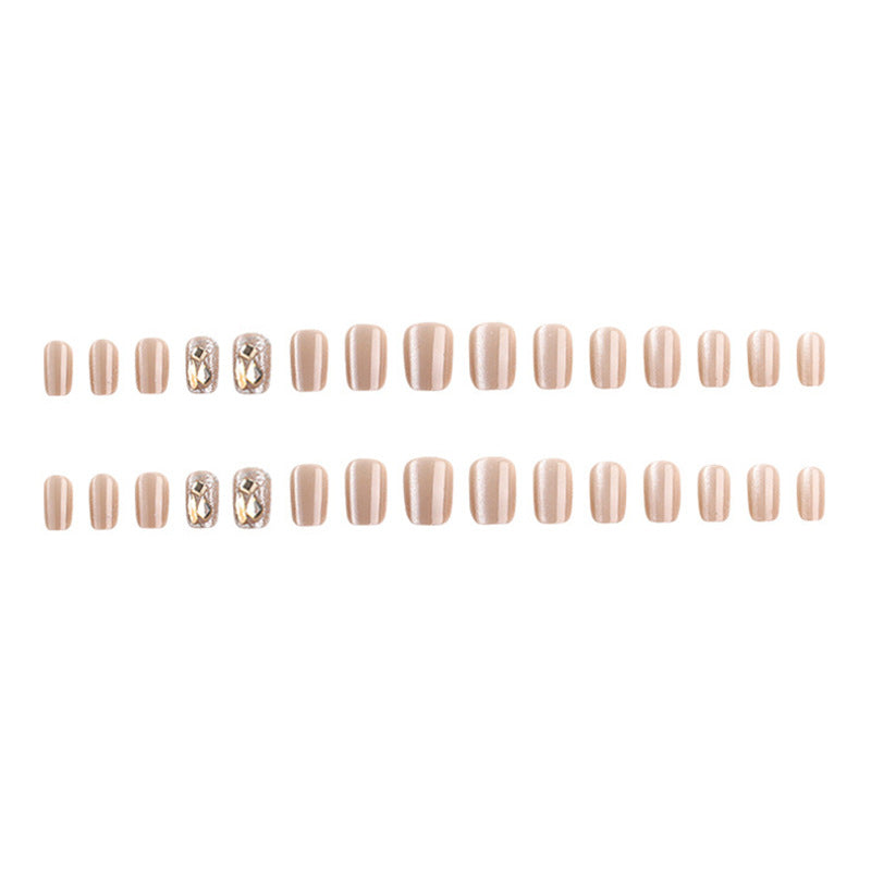 Acrylic nail set with glamorous gold details Acalora