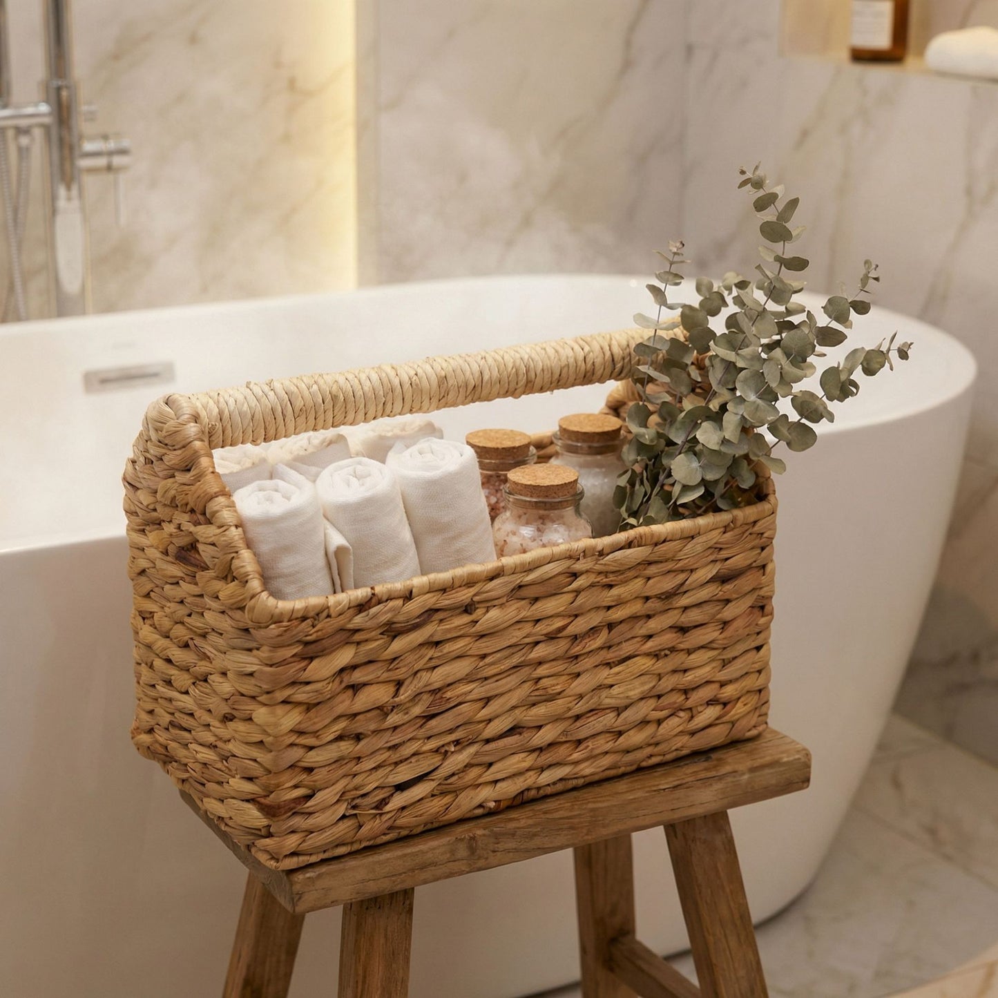 Handcrafted Storage Basket Made of Natural Materials Acalora