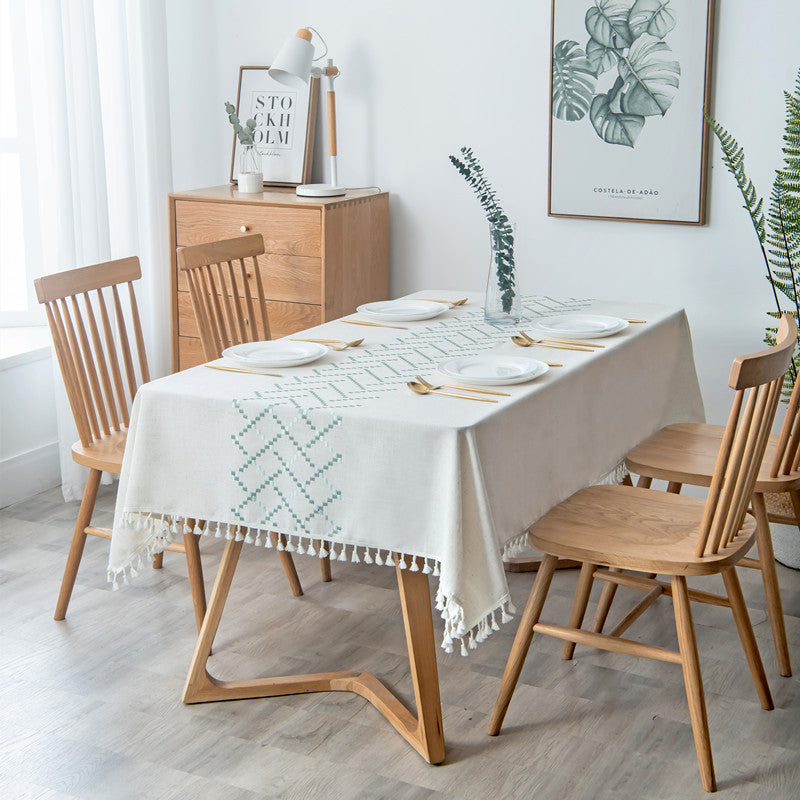 Bohemian Leaf Pattern Tablecloth