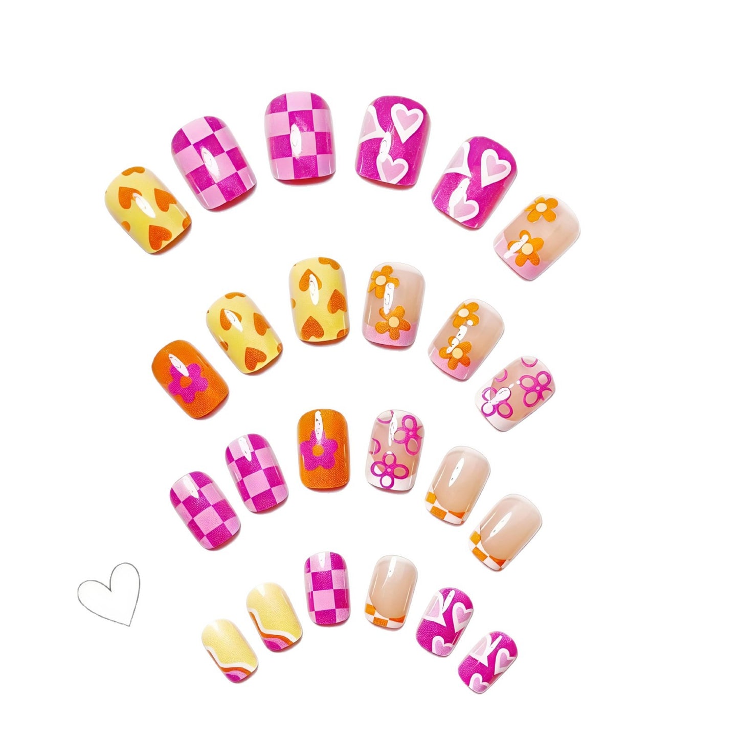 Vibrant Floral Nail Art Acalora